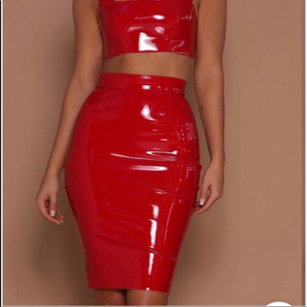 Harper latex skirt